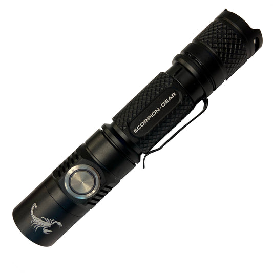 Rechargeable Pocket Flashlight with Nylon Holster